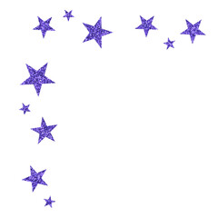 Glittering Star Frame for Decoration