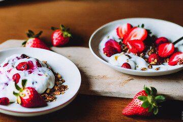 strawberries and cream