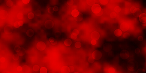 Dark Orange vector backdrop with dots.