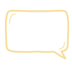 Cue Speech and Thought Bubble Doodle