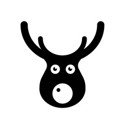 reindeer cartoon icon symbol sign vector illustration logo template Isolated for any purpose