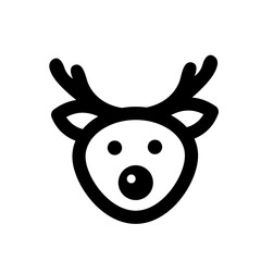 reindeer cartoon icon symbol sign vector illustration logo template Isolated for any purpose