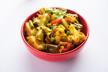 Labra - Indian Bengali Mixed Vegetable Dish made during Durga Puja, Lokhi puja and Saraswati Puja