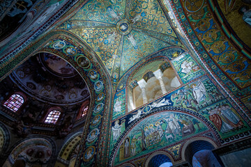 ravenna historical center kingdom of the Lombards with fantastic and unique mosaics in the basilicas and churches