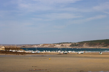 view of the beach in Erquy, Bretagne