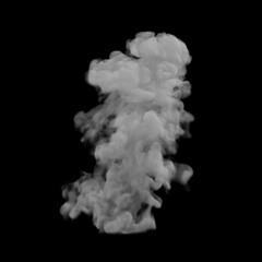 Smoke Effect Overlay Illustration on Black Background
