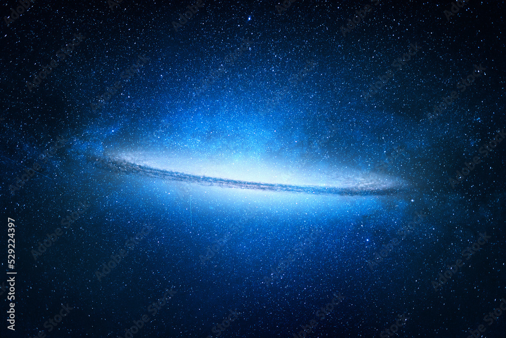 Wall mural the sombrero galaxy in open space. elements of this image furnished by nasa.