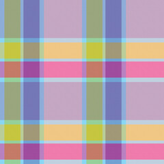 Rainbow Pastel Plaid textured Seamless Pattern