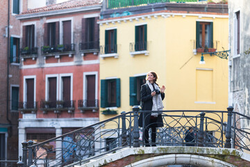 Woman Tourist in Venice