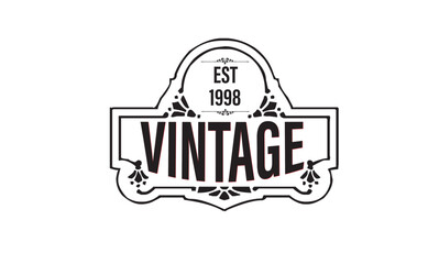  Old emblem, logo frame and vintage 