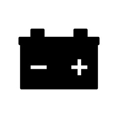 Obraz premium Car battery icon simple design