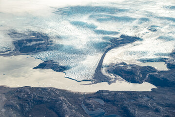 greenlandic ice cap and glaciers seen from the plane © Zbigniew Wu