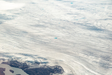 Fototapeta premium greenlandic ice cap and glaciers seen from the plane