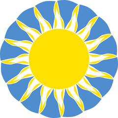 Sun Mosaic illustration Icon