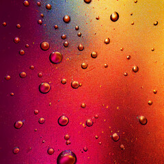 An abstract computer generated illustration of a metallic paint surface background with metallic paint droplets. A.I. generated art.
