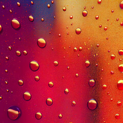 An abstract computer generated illustration of a metallic paint surface background with metallic paint droplets. A.I. generated art.
