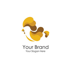 simple chicken logo premium for your business 