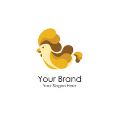 simple chicken logo premium for your business 