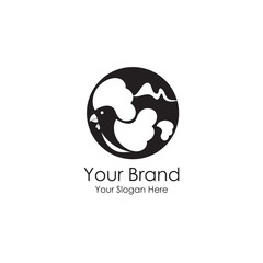 simple chicken logo premium for your business 