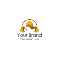 simple chicken logo premium for your business 
