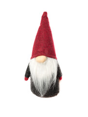 Small Christmas dwarf isolated on white background, top view