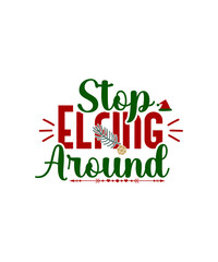 Fototapeta premium Christmas SVG Bundle, Winter SVG, Santa SVG, Winter svg Bundle, Merry Christmas svg, Christmas Ornaments svg, Holiday Christmas svg Cricut