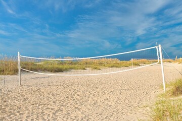 Beach volleyball near the ocean Hilton Head South Carolina