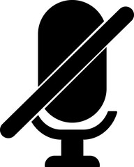 no microphone icon vector, mute icon vector