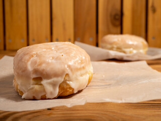 Sweet baked goods. Sweet flour products from the bakery.