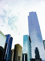 Naklejka premium skyscrapers in the city