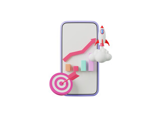 Fototapeta premium Growth investment stock market