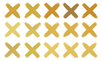 Obraz premium brush stroke collection set