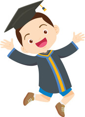  happy smiling graduate students in graduation gowns holding diplomas