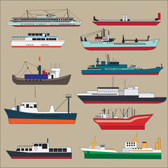 set of ships