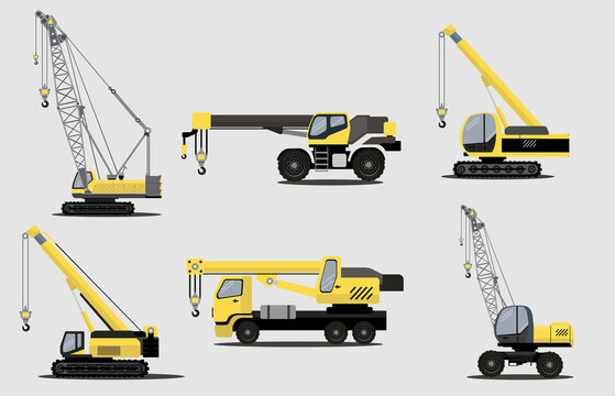crane and truck