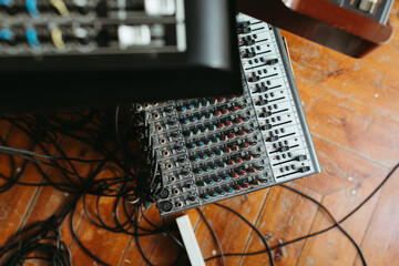 Professional Audio Mix Sound Control Panel Console
