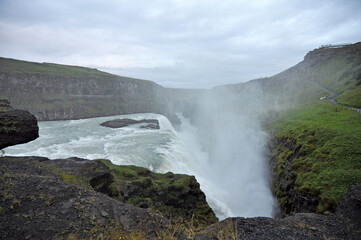 Gullfoss waterfall, Iceland.