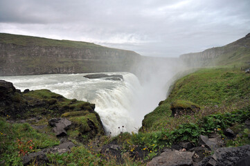 Fototapeta na wymiar Gullfoss waterfall, Iceland.