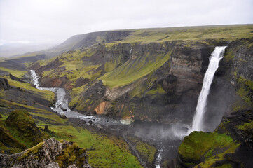 Haifoss waterfall, Iceland.