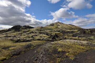 Laki volcanic, Iceland.