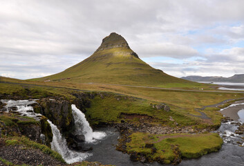 Kirkjufellsfoss waterfall, Iceland.