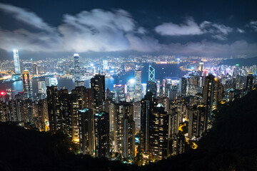 Fototapeta na wymiar Hong Kong Night View