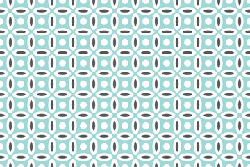Geometric pattern green background with circles