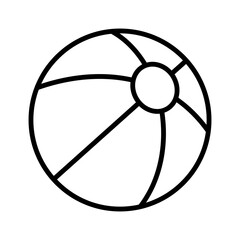Obraz premium Beach ball icon. Pictogram isolated on a white background.