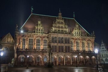 Fototapeta na wymiar Bremen Rathaus