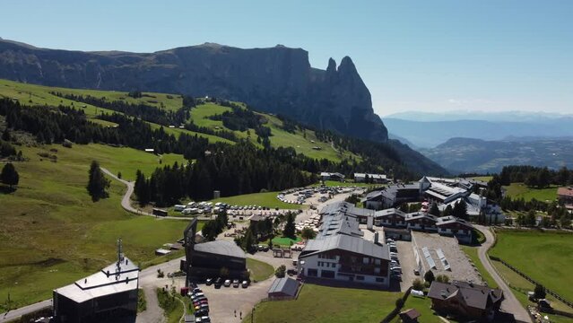 Compatsch or Compaccio in Seiser Alm Alpe di Siusi in Dolomites, Sciliar. South Tyrol Trentino Alto Adige, Italy.