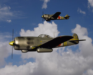 Obraz premium 日本陸軍戦闘機 疾風