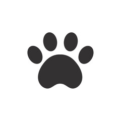 Fototapeta na wymiar Dog and cat paws with sharp claws. cute animal footprints