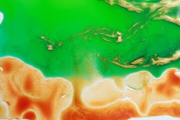 Beautiful abstract ink painting as background, top view