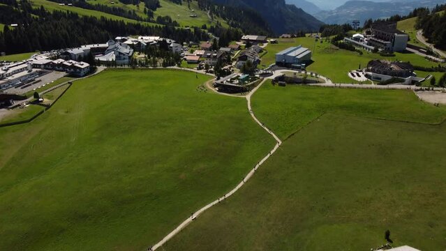 Compatsch or Compaccio in Seiser Alm Alpe di Siusi in Dolomites, Sciliar. South Tyrol Trentino Alto Adige, Italy.